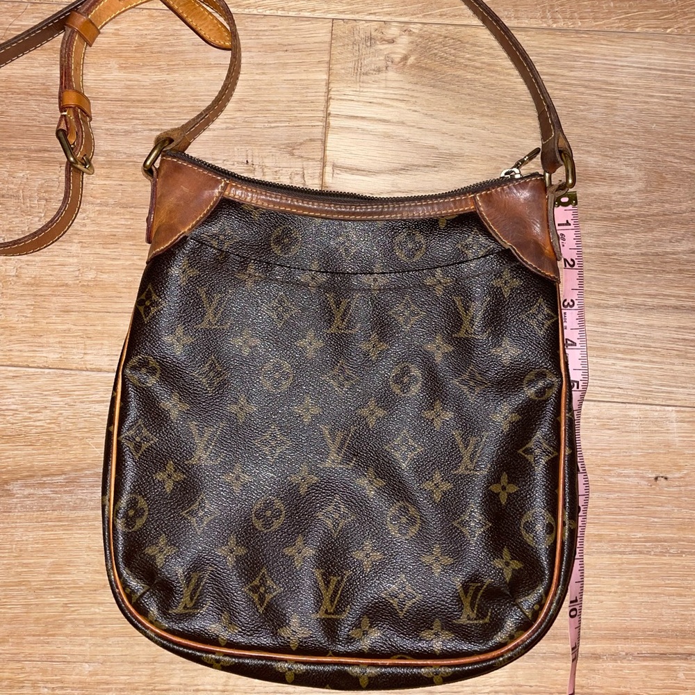 Louis Vuitton Odeon Monogram Long Strap 1053 Brown Canvas Cross Body Bag! - Picture 4 of 11